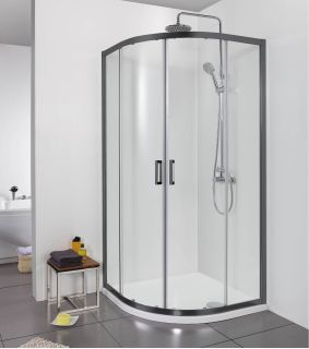 Душевой уголок Aquatek AQ ARI RO 10020BL 100х100 см чёрный матовый